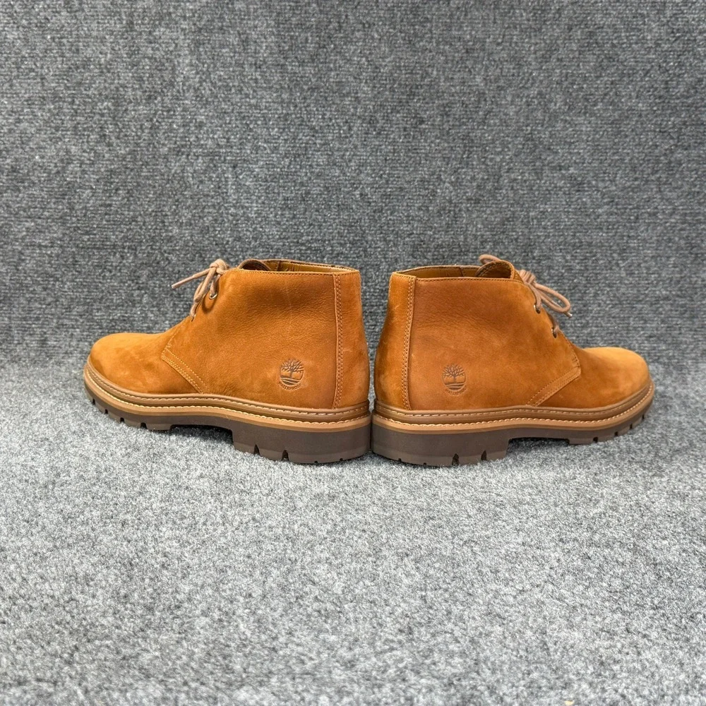 Timberland Port Union Chukka Boots Men's 9 Brown Leather Waterproof Classic Shoe